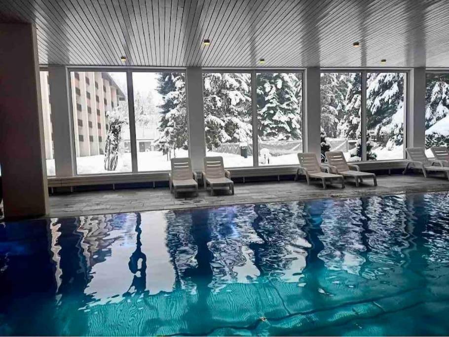Modern Laax Apt, Swimming Pools, Wellness & Tennis Kültér fotó