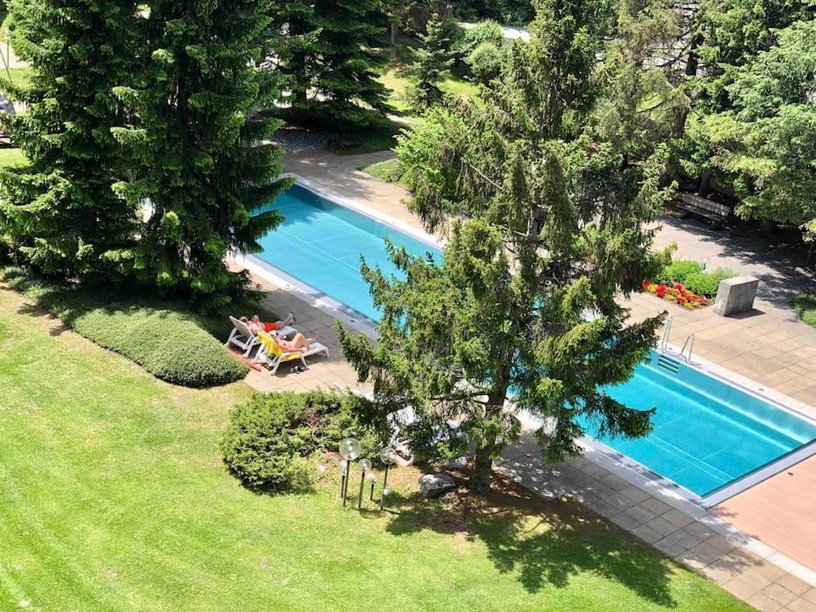 Modern Laax Apt, Swimming Pools, Wellness & Tennis Kültér fotó